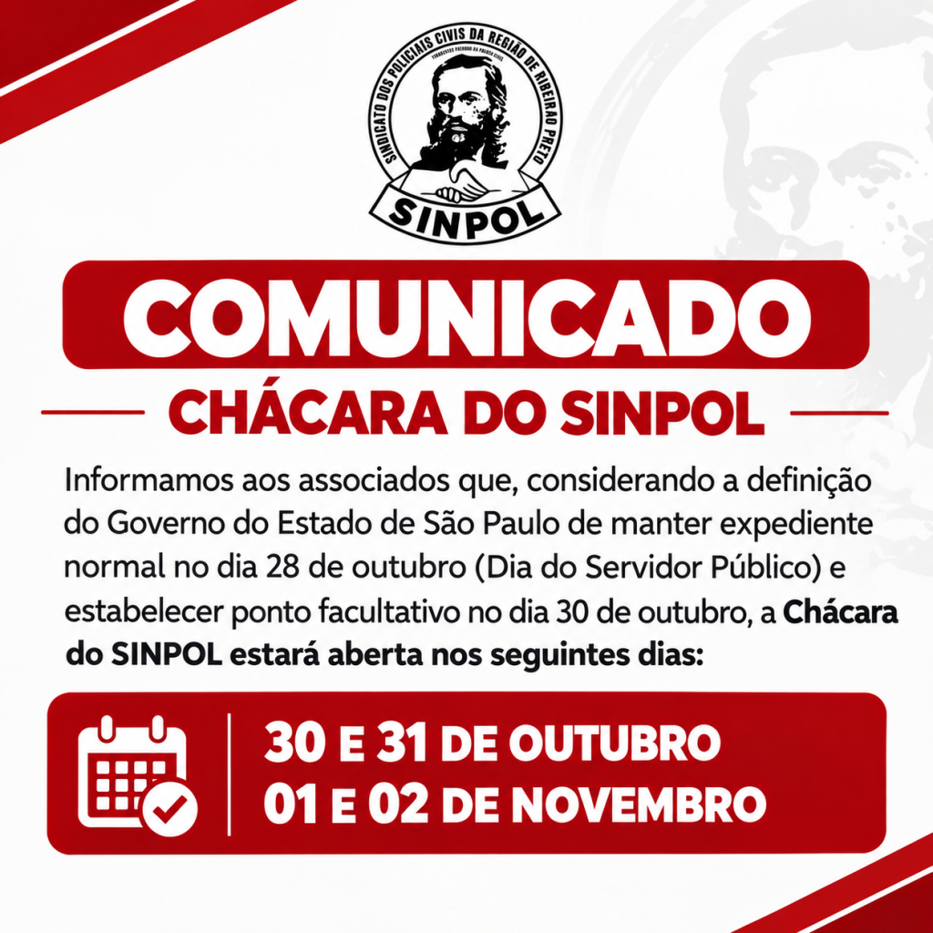 COMUNICADO FINAL DE SEMANA 30 A 02 DE NOVEMBRO